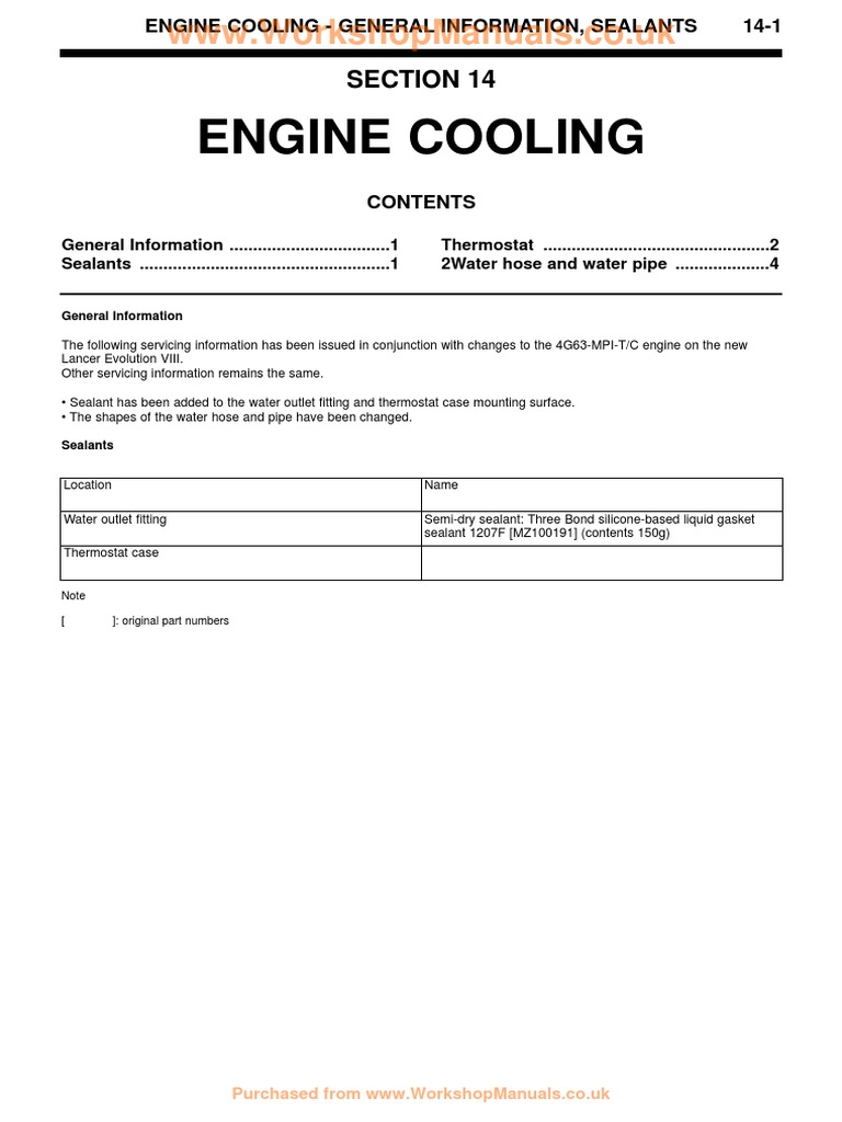 Engine Cooling PDF Pipe (Fluid Conveyance) Equipment