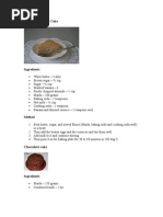 Cake Receipes