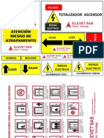 Stickers Señalizacion Ascensores