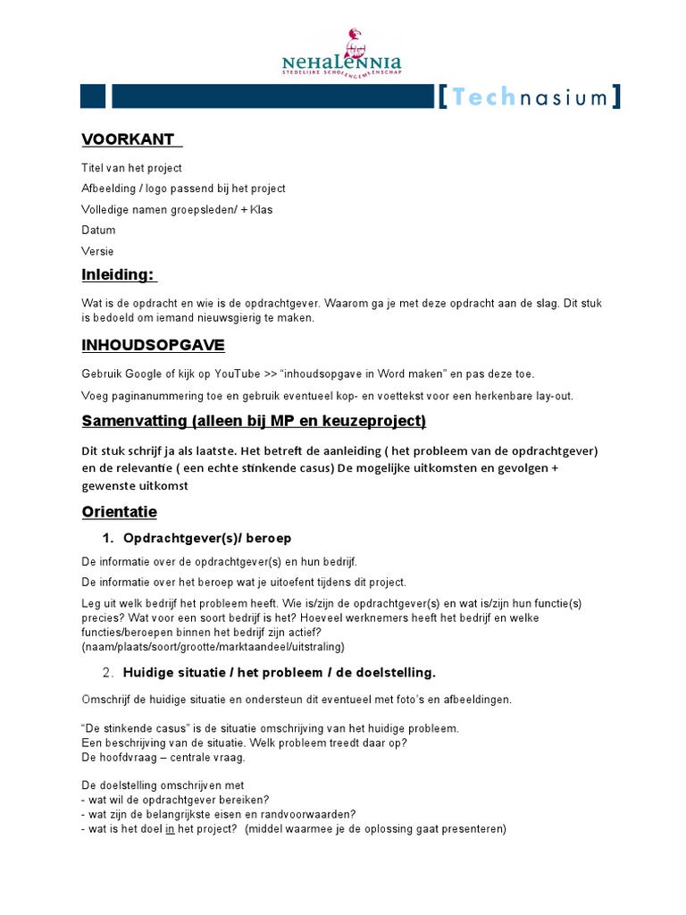Technasium Verslag 1819 | PDF