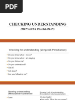 Checking Understanding