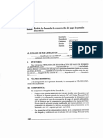 demanda de exoneración de pago de pensión alimenticia