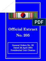 158th Field Artillery Official Extract No. 205