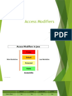 Access Modifiers in Java