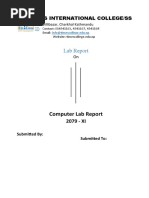 Computer Lab Report