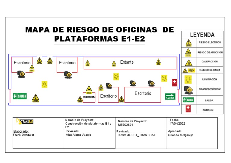 Mapa de Riesgos de Oficina Plataformas | PDF