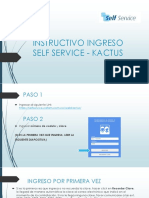 Instructivo Ingreso Self Service - Kactus