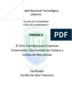 Unidad II El Ciclo Contable para Empresas Comercial