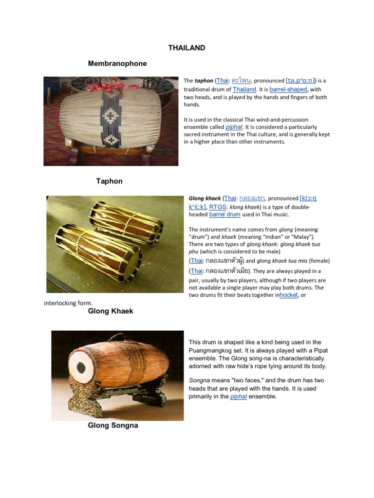 Piphat Instrument