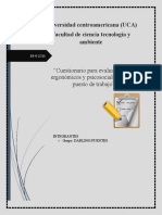 Cuestionario para Evaluacion de Riesgo