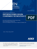 Exportaciones Según Contenido Tecnológico DT 2019 01 1