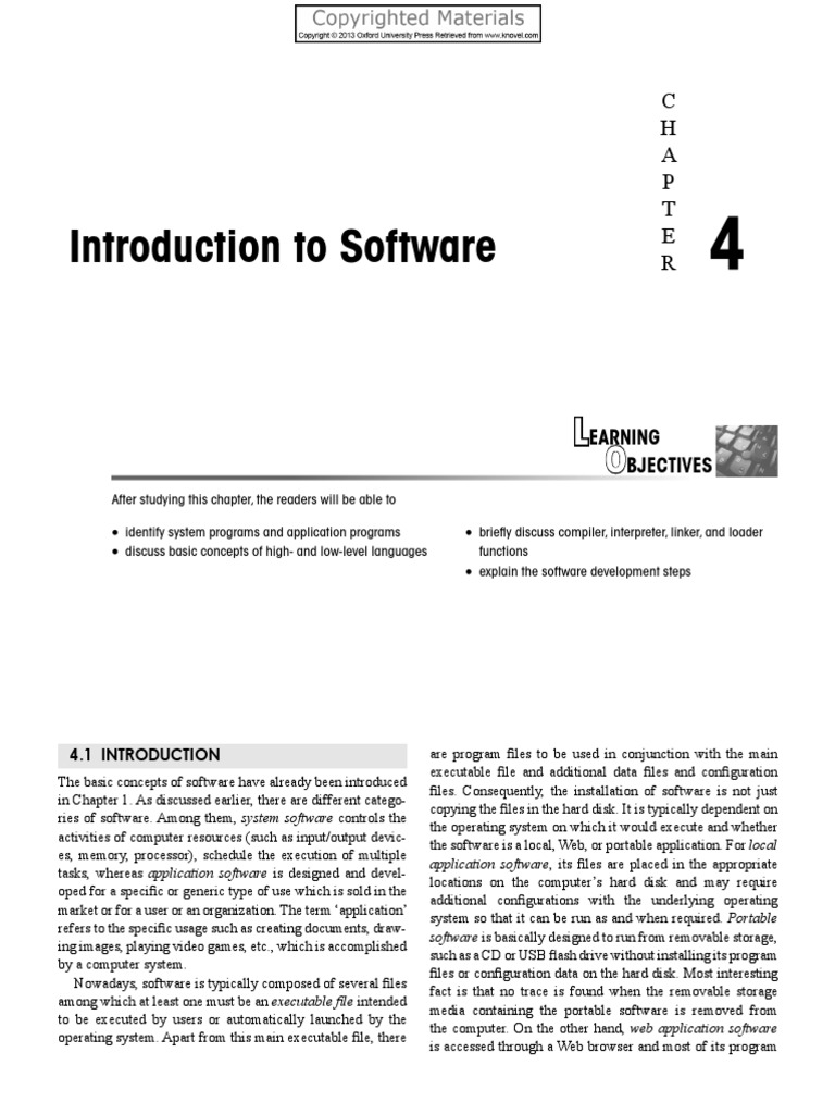 Introduction To Software | PDF | Assembly Language | Computer Programming