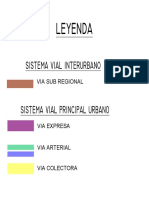 Sistema Vial Interurbano: Leyenda