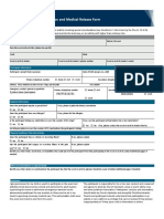 Parental Permission Medical Release Editable