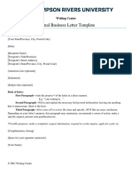 Formal Business Letter Template30239