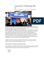 Microsoft Corporation 4Ps