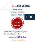 Metallurgy Topper's Note ICSE 10