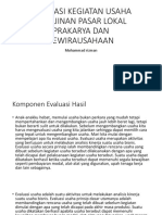 Evaluasi Usaha Kerajinan Pasar Lokal