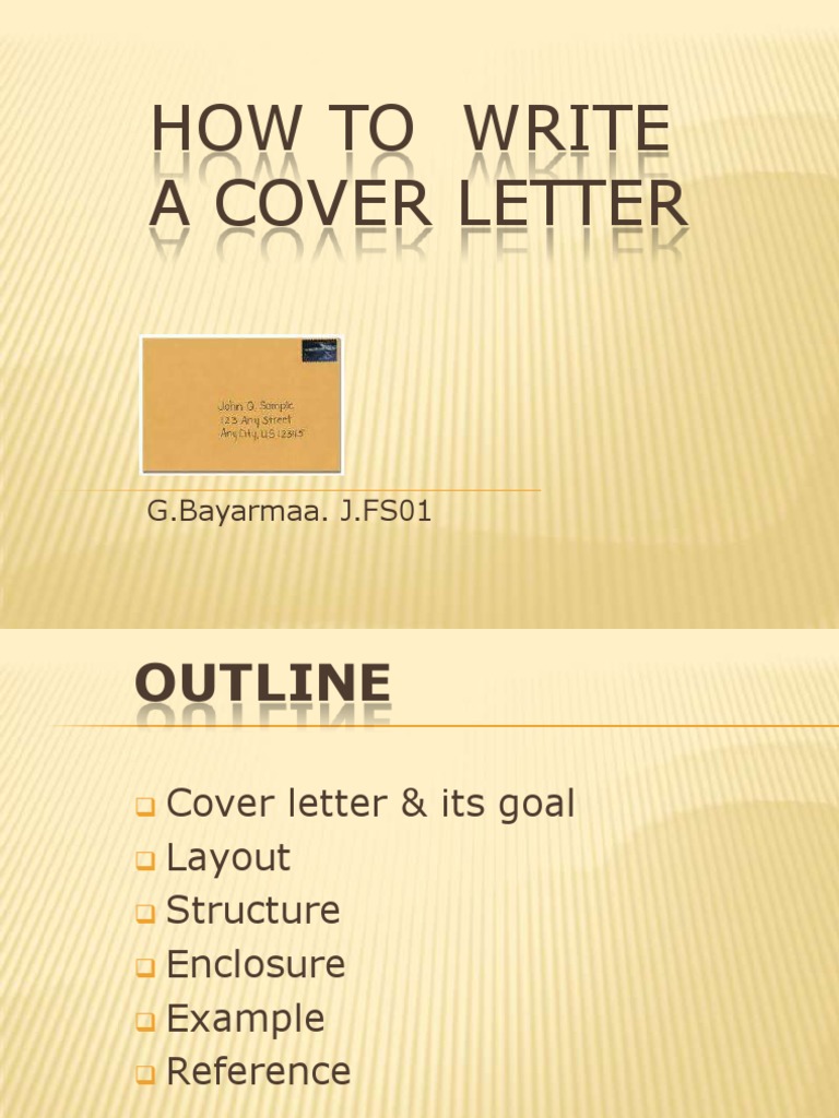 How To Write A Cover Letter | PDF | Communication | Writing