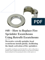 How To Replace Fire Sprinkler Escutcheons