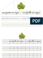 Écriture Feuille de Vigne 3 Niveaux