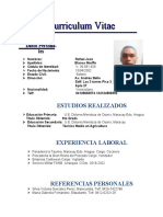 Curriculum Rafael Blanco