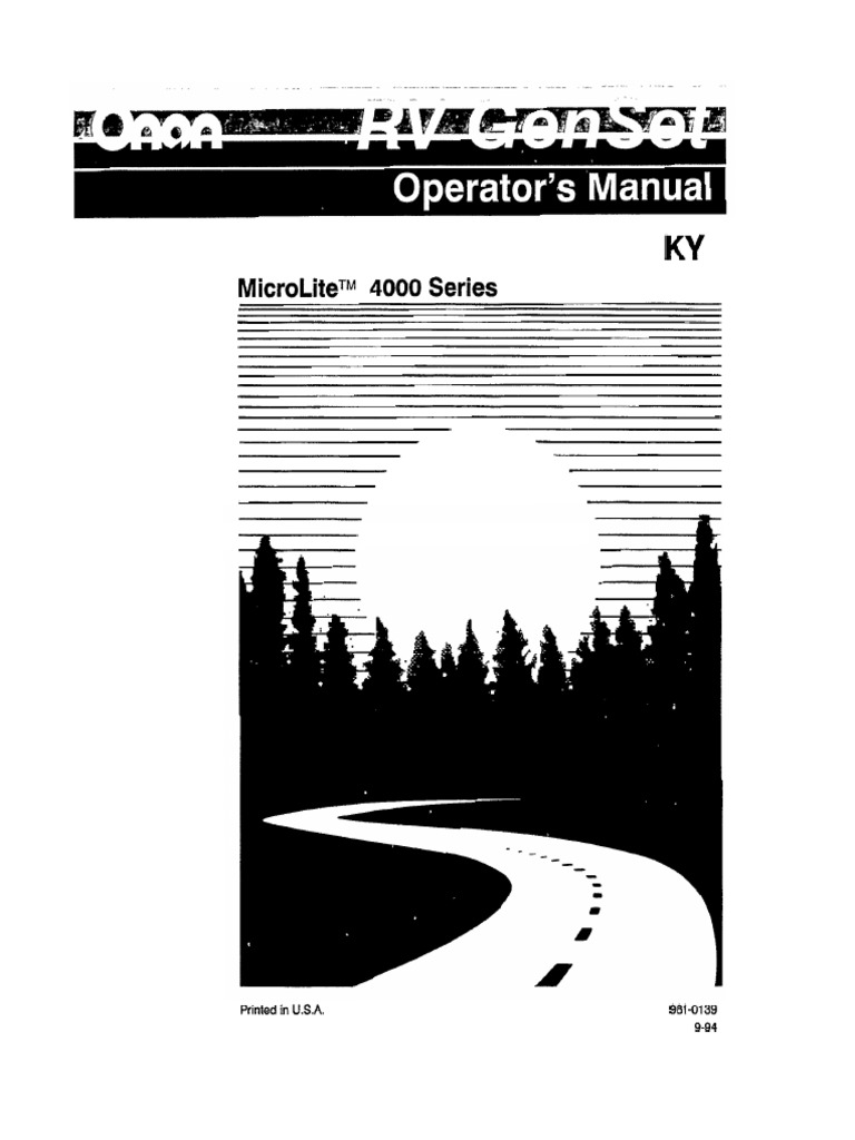 Microlitetm4000 series generator set operator s manual pdf gasoline
