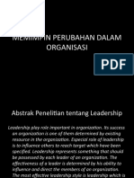 Memimpin Perubahan Dalam Organisasi