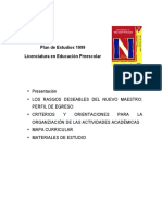 Plan de Estudios 1999 - Eneg