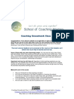 Coaching Groundwork Class 1 Coaching Guide v72010 CC