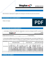 Formato de Entrega de Epp Carvajales Luque