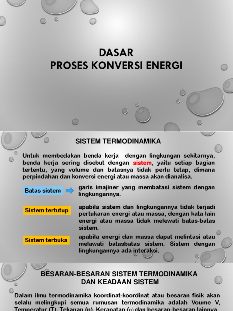Dasar Proses Konversi Energi Ok | PDF | Metode & Bahan Ajar | Sains ...