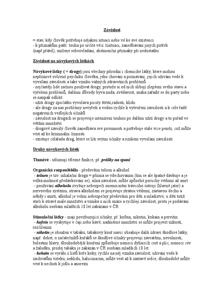 Závislost | PDF