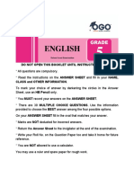 English Grade 5 SLE Practice Paper