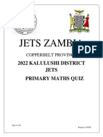 Primary Mathematics Quiz 2022