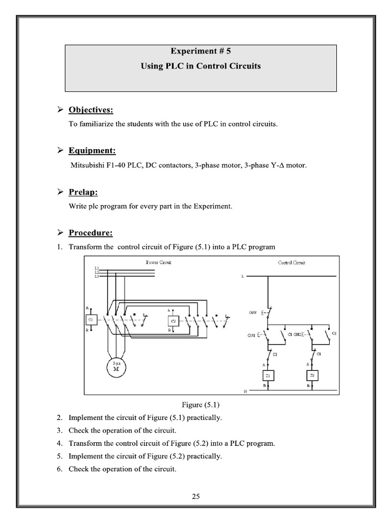 Using PLC in Control Circuits PDF