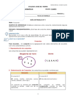 4° MATEMÁTICAS GUIAS #1 Conjuntos. #2 Números Naturales