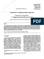 Anhedonia in Endogenomorphic Depression