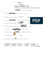 3 W Modes of Transport Test