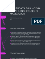 Nilai Budaya Dan Norma Sosial - Anthropologi - Rinda 2020