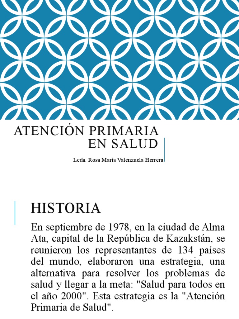 Atención Primaria en Salud | PDF | Cuidado de la salud