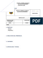 Modelo de Plan de Clase Enero Del 2023