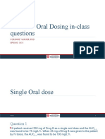 Calculations - Oral Dosing