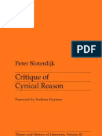 Peter Sloterdijk, Critique of Cynical Reason