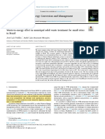 Waste-To-Energy Effect in Municipal Solid Waste Treatment For Small Cities in Brazil