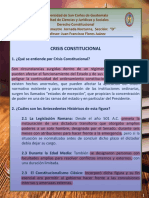 Crisis Constitucional - Contitución y Tratados Internacionales