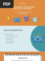 Lecture 1 - Introduction To Statistic and Data Analysis
