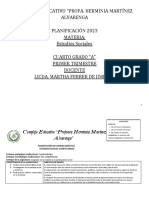 Planificación Primer Trimestre Sociales Quinto 2022