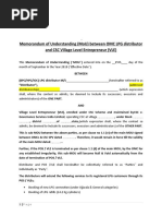 Sample of MOU Between CSC VLE and Distributor