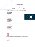 Examen Final 2 Quinto Ciencias Naturales